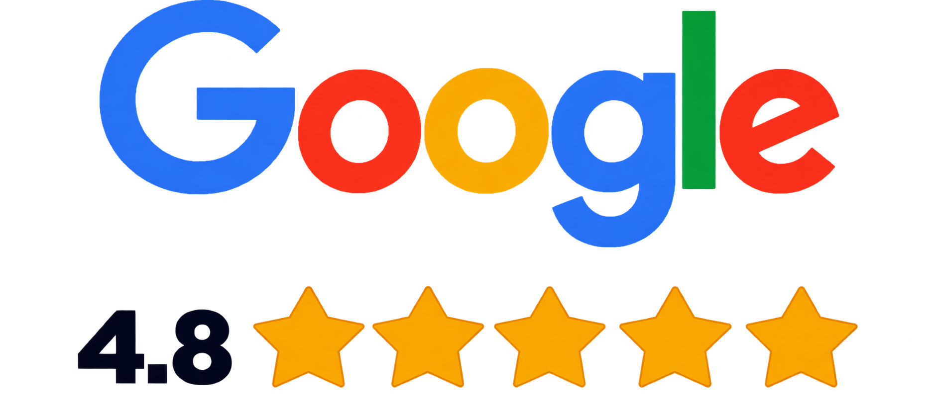 Google rating: 4.8 out of 5 stars